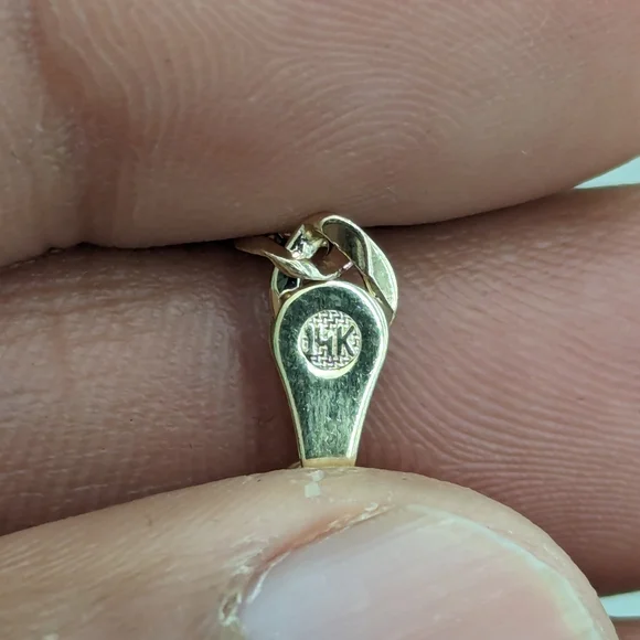 14kt Real Solid Gold Cuban Curb Bracelet - Picture 2 of 6